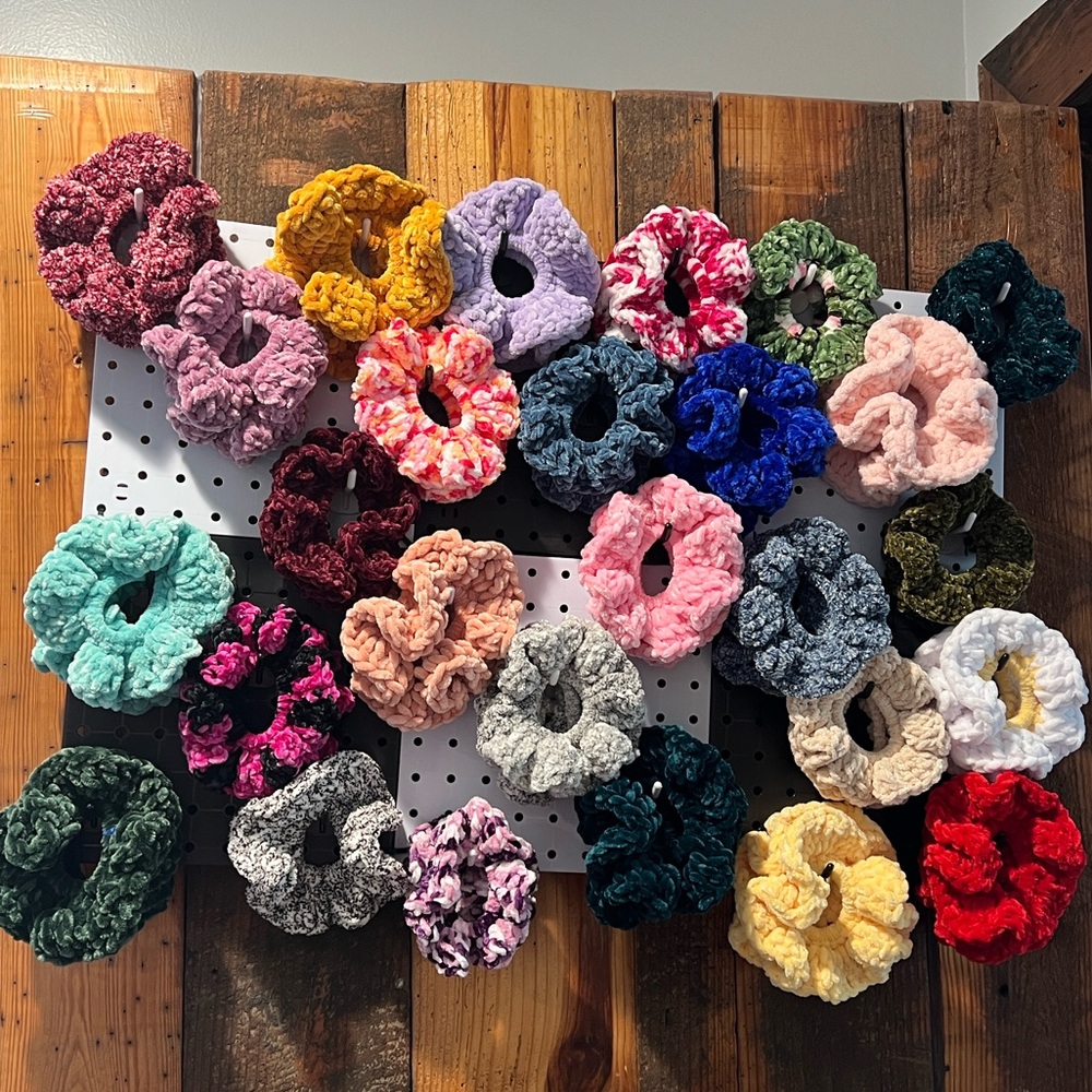 Assorted Scrunchies Set 3 for $12 you choose - Picture 3 of 7